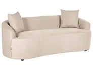 Sofa AMAL mit Ottomane Stoff Beige_1145666