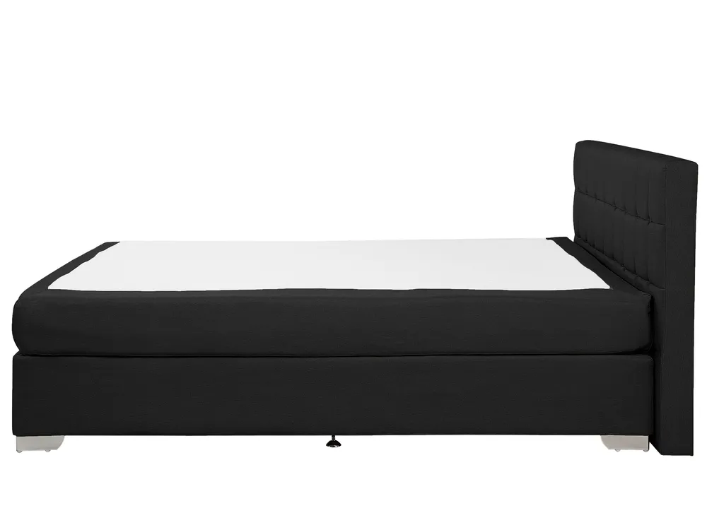 Lit Boxspring Tissu ADMIRAL 160 x 200 cm Noir_764252