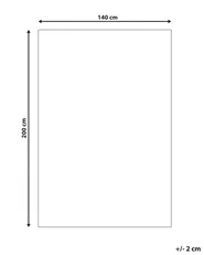 Kids Rug XELDEM  Light Beige 140 x 200 cm Cotton_1135425