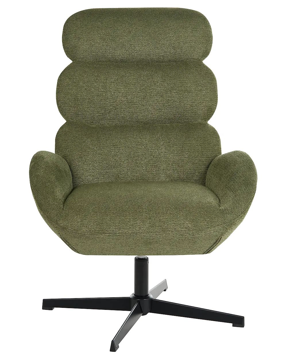 Swivel Armchair AALBORG Fabric Green_1169058