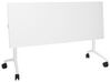 Schreibtisch weiß 160 x 60 cm klappbar mit Rollen CAVI_922268