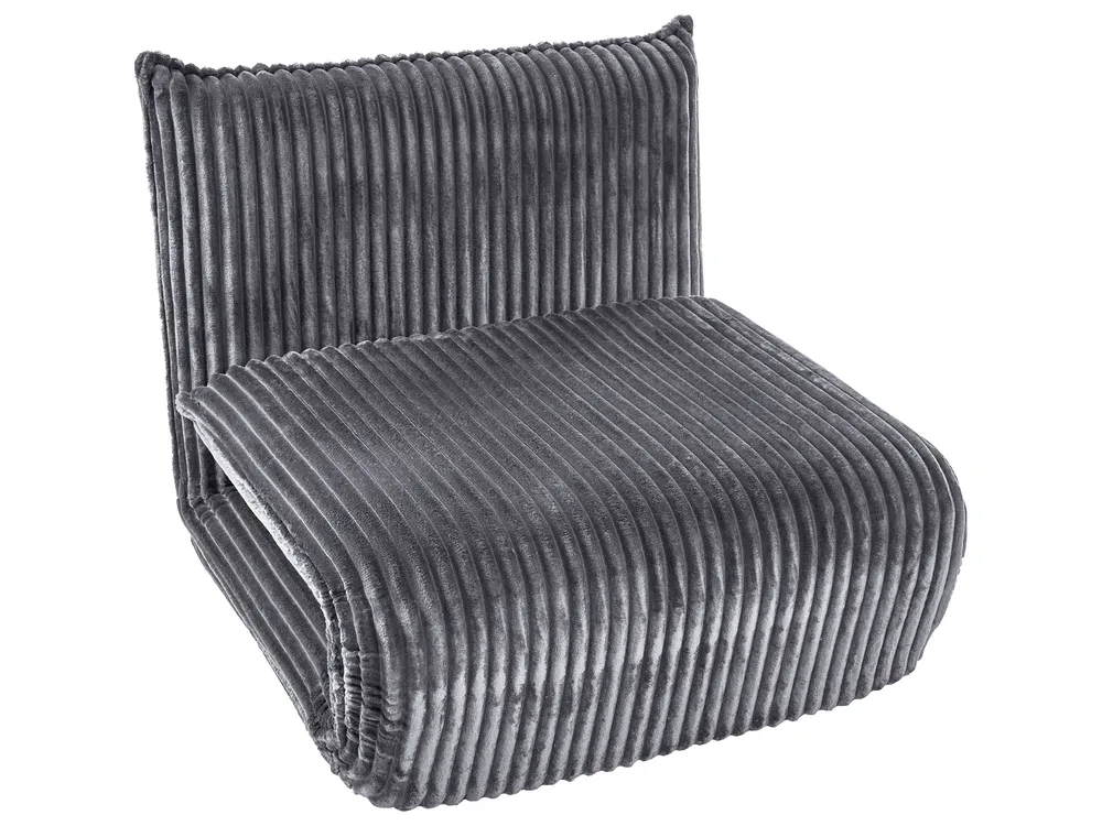 Single Sofa Bed LYSEKIL Corduroy Grey_1043387