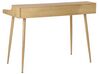 Schreibtisch heller Holzfarbton 120 x 60 cm 2 Schubladen LENORA_760611