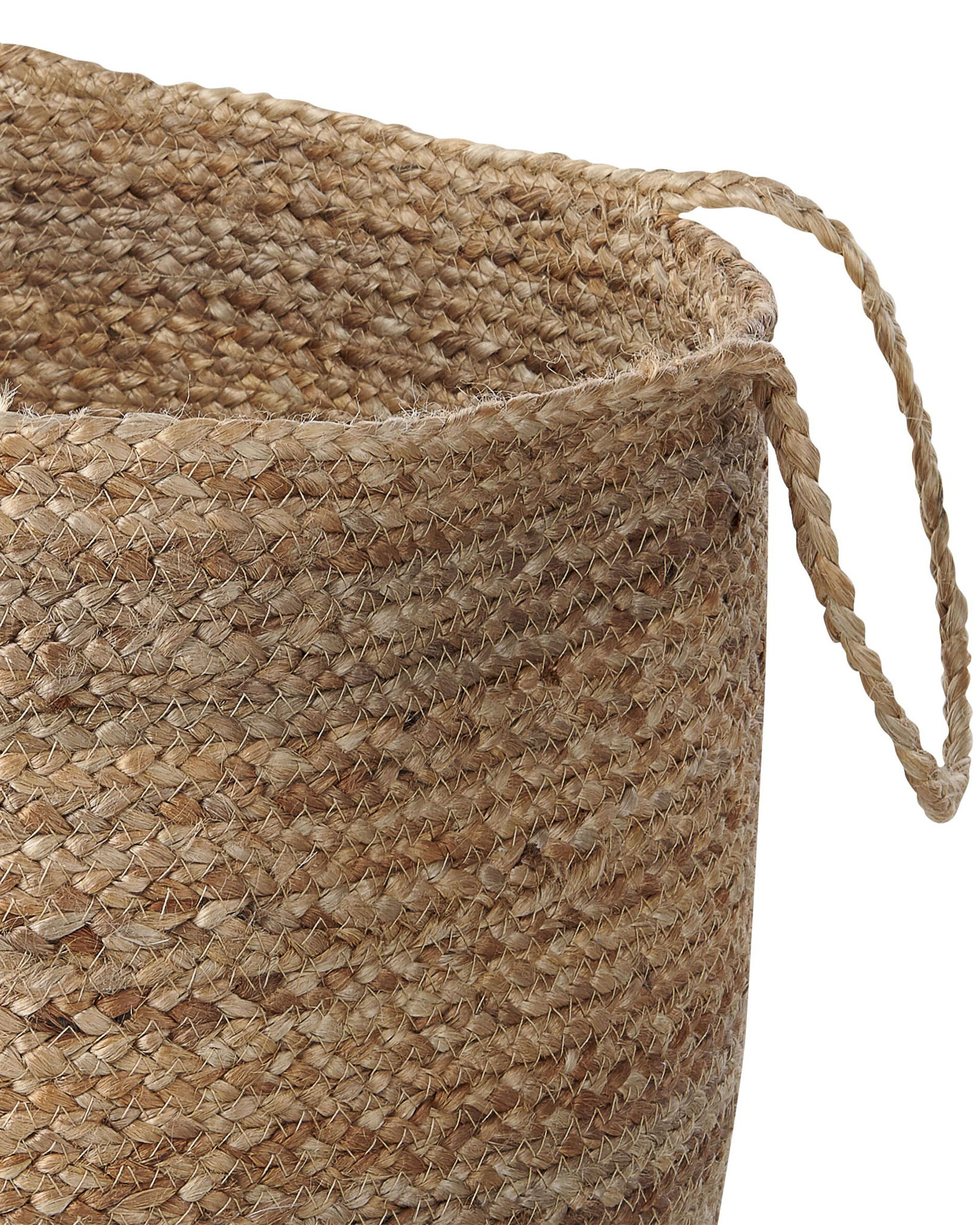 Curver Aufbewahrungskorb Aus Jute-Optik – 4er Set – Weiß – Vielseitig Für Haushalt & Büro