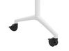 Folding Office Desk with Casters 180 x 60 cm Light Wood and White CAVI_922310