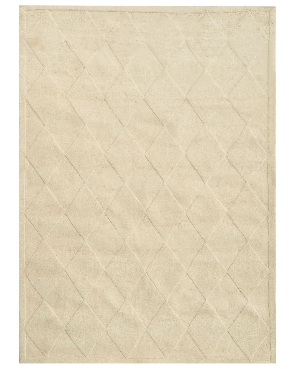 Rug LUNARA Light Beige 160 x 230 cm Wool