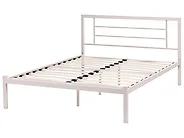 Cama Metal CUSSET 120 x 200 cm Creme claro_1162059