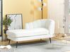 Chaise-longue em tecido bouclé branco creme versão à direita ALLIER_879191