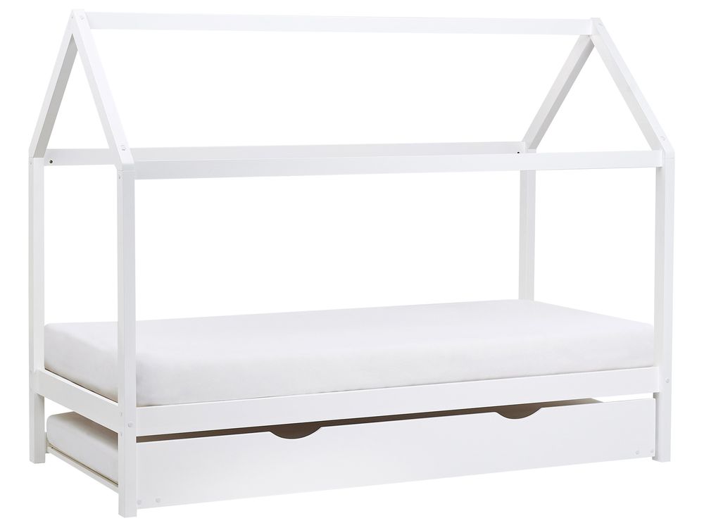Cama gavetão infantil Madeira de pinho CRILLON 90 x 200 cm Branco