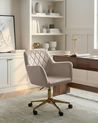 Scaun de birou LELORIA Catifea Taupe