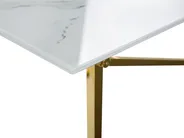 Coffee Table EMPORIA Tempered Glass Marble/ Gold_757580