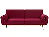 Sofa Bed 3 Seater EINA Velvet Burgundy