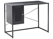 Home Office Desk HARJO 100 cm 50 cm with Storage Black_1037631