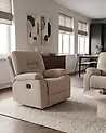 Recliner Chair BERGEN Fabric Taupe