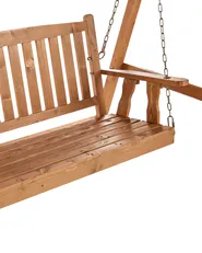 Patio Swing FIBBIALLA Spruce Wood Brown_958737