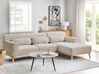 Venstrehånds hjørnesofa chenille Beige SIMOS_927927