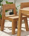 Set of 2 Acacia Wood Garden Chairs LIVORNO_826014