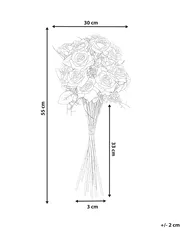 Bukiet sztucznych kwiatów LAPAS 55 cm Biały_1028501
