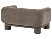 Set da salotto 6 posti HOGBO con ottomana Tessuto Marrone_1049966
