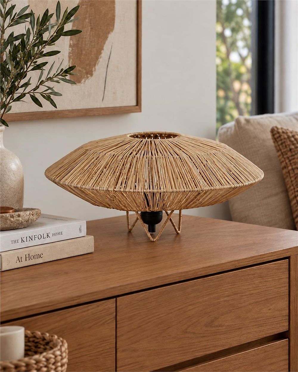Table Lamp MENTIRI Wicker Natural