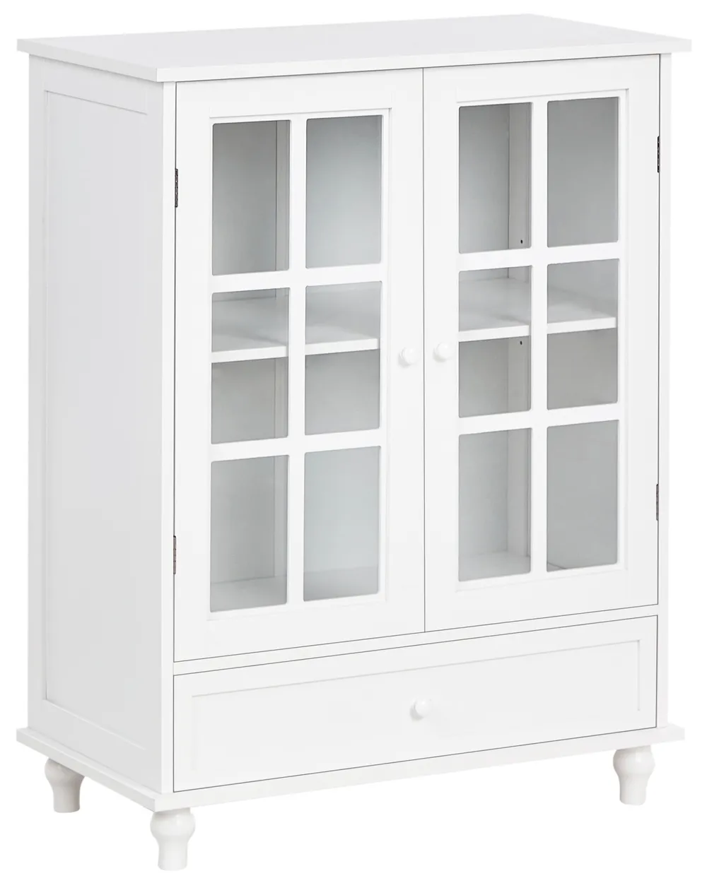 Skjenk Med Led-Lys Hvit 202X37X67 Cm main image 0