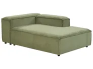 Left-Hand Chaise Longue ARDAL Corduroy Green_947338