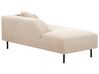 Right Hand Boucle Chaise Lounge Taupe LE CRAU_923706