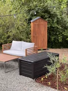 Garden Cabinet SAVOCA 100 cm 200 cm Acacia Wood Brown_829582