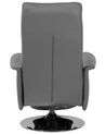 Fauteuil en cuir PU gris PRIME_709180