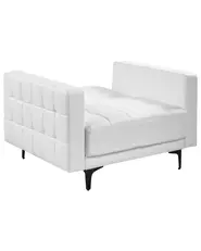 Armchair ABERDEEN Faux Leather White_1038783