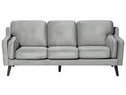 Canapé 3 places LOKKA Velours Gris clair_710720