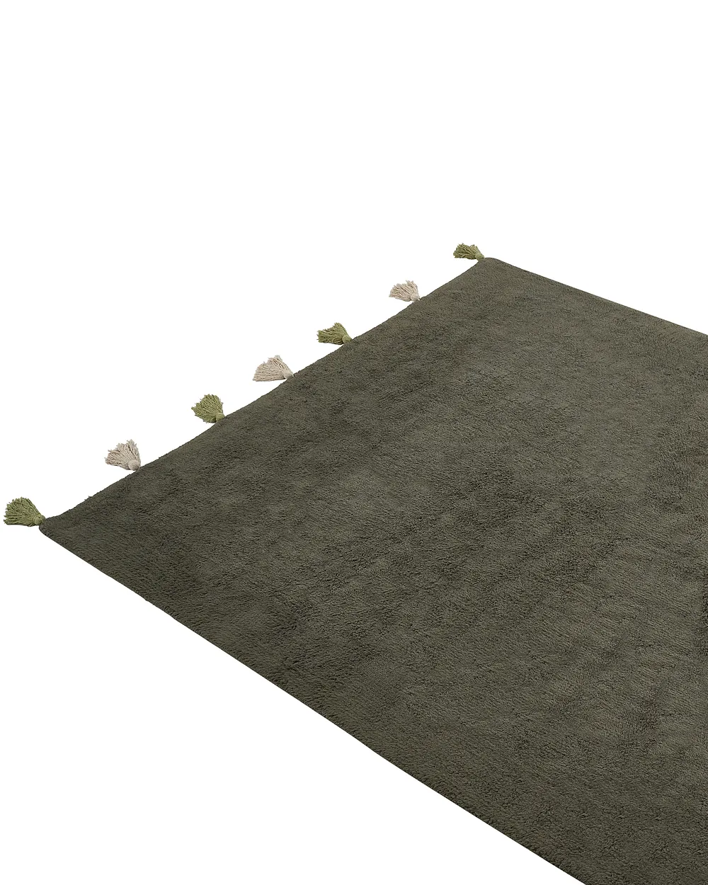 Kids Rug KODINHI  Dark Green 140 x 200 cm Cotton_1155083