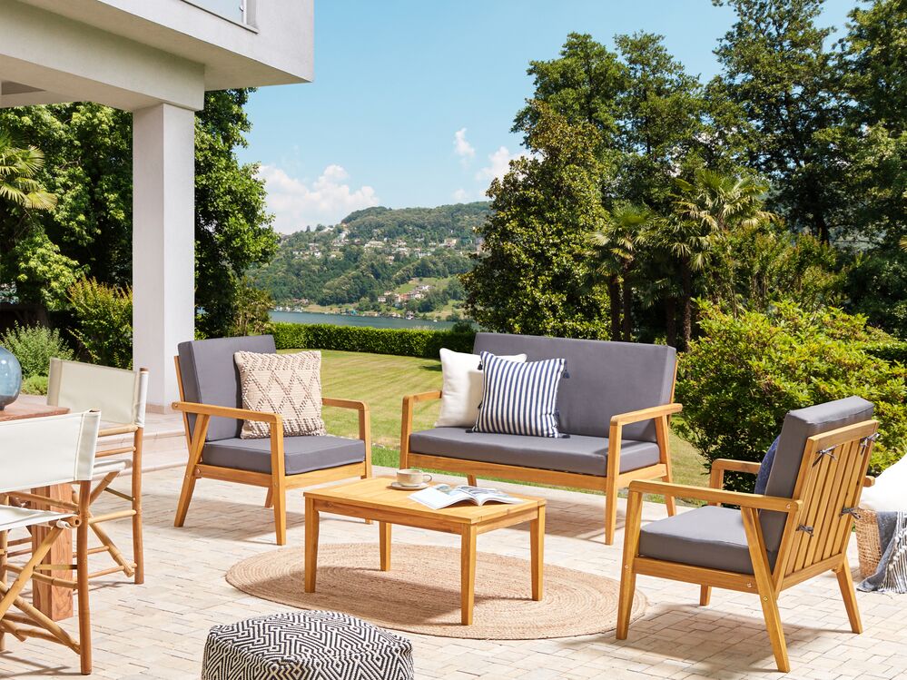 Acacia wood garden sofa on sale