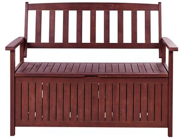 Banc De Jardin En Bois D'Acacia 160 Cm - Banquette Extérieure 3-4 Places, Charge 360 Kg, Pieds Réglables