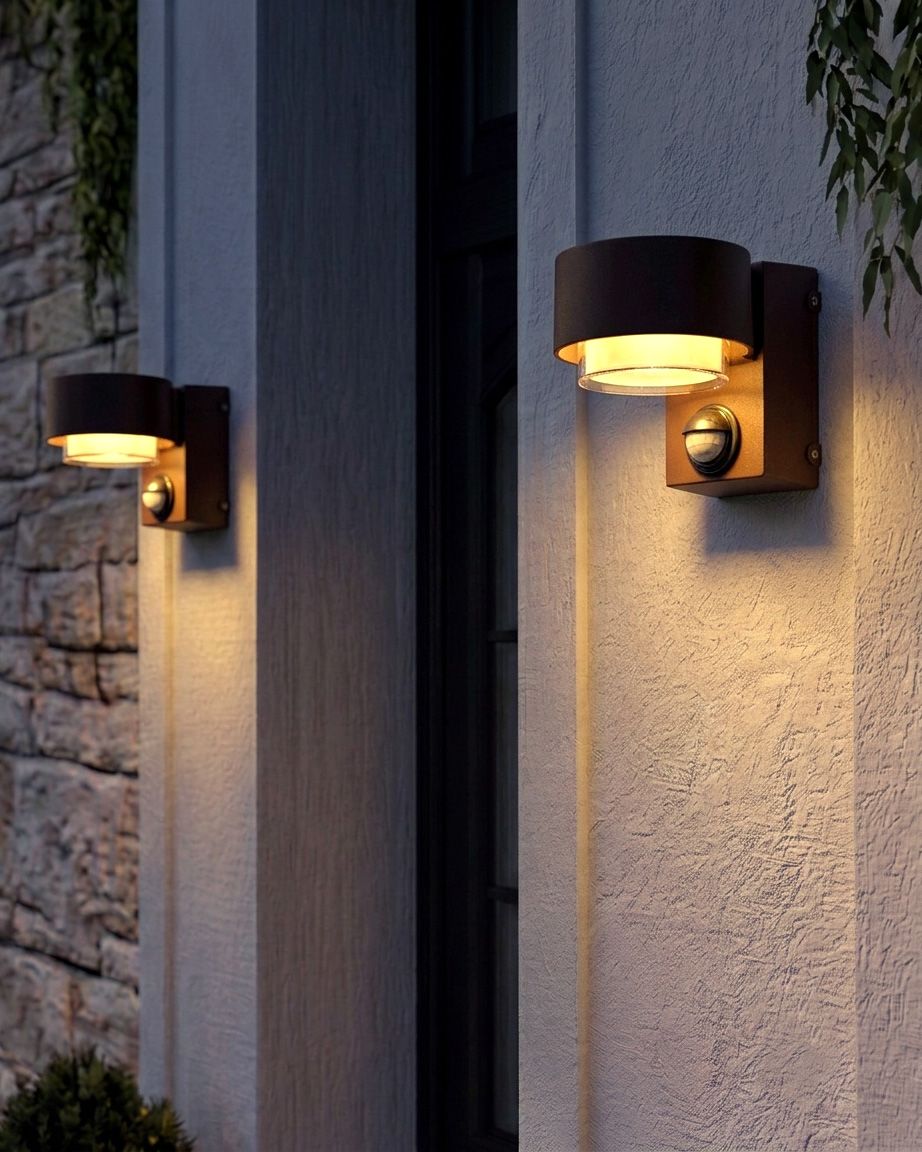 Set de 2 aplice LED pentru exterior GOVIA Maro