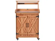 Ültetőasztal ALTOLIA 70 cm 119 cm Fenyőfa Barna_1032128