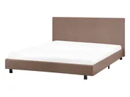 Bed Boucle ALBI 140 x 200 cm (EU Double) Brown_981588