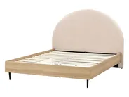 Bett mit Lattenrost Bouclé MILLAY 140 x 200 cm Beige_971524
