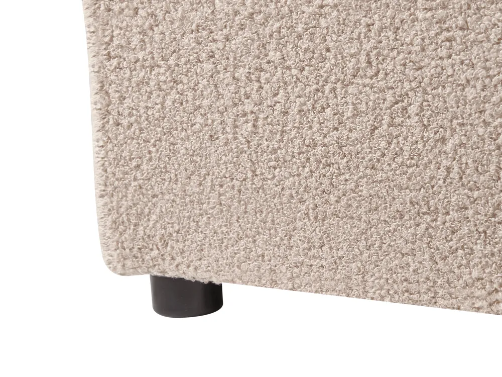 Bett mit Stauraum LAVAUR Bouclé Taupe 160 x 200 cm_989437