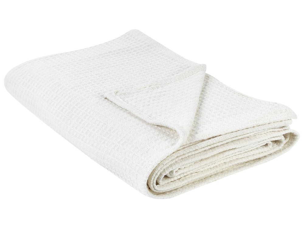 Colcha RAGALA Algodão 200 x 220 cm Creme claro