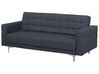 Conjunto de sofás reclináveis com 5 lugares em tecido cinzento escuro ABERDEEN_719103