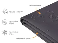 Capa impermeável CHUVA 255 cm 180 cm 70 cm Preto_1038846