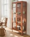 Glazen vitrinekast HARTY 80 cm Metaal Goudbruin