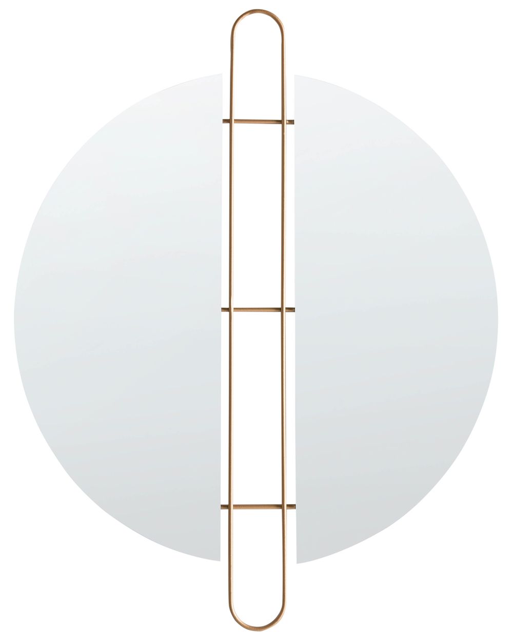 Lustro ścienne ATTIN 52 cm 65 cm Złoty