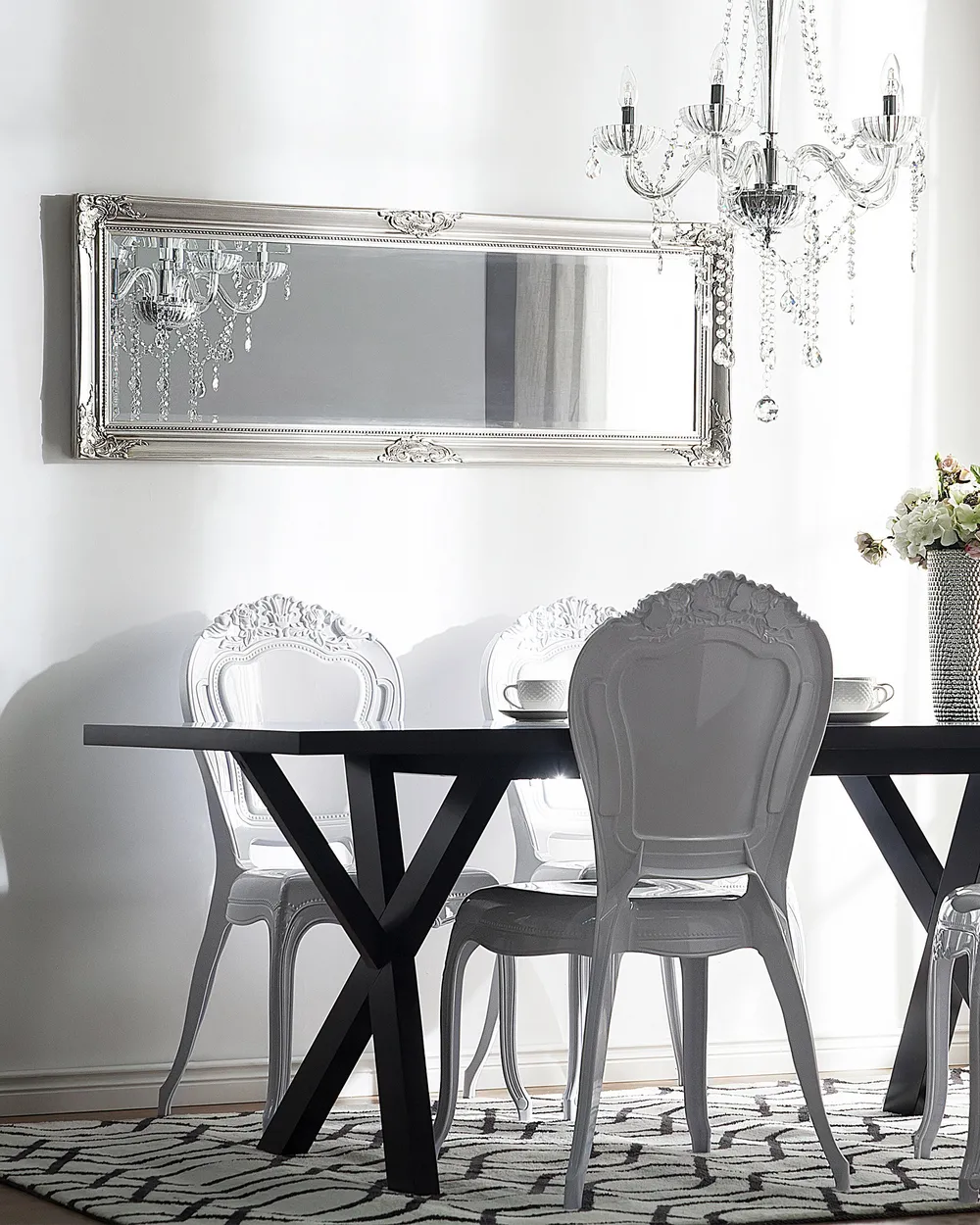 Set of Dining Chairs VERMONT White - Main Image