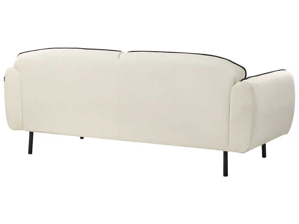 Divano 3 posti TONSBERG con ottomana Tessuto Beige chiaro_927332