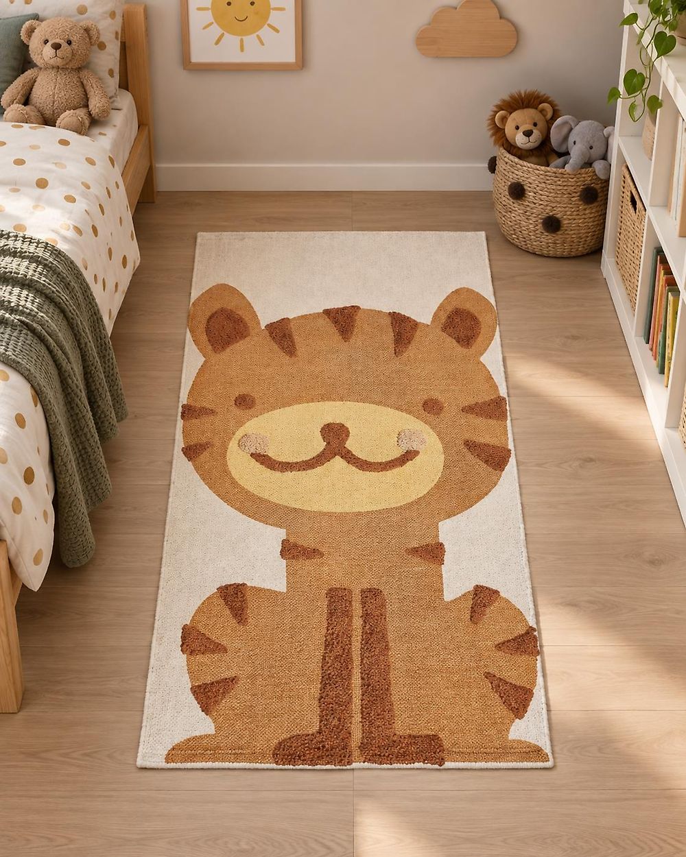 Kids Rug SIGLI Multicolour 80 x 150 cm Cotton