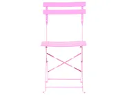 Set bistrot Pieghevole FIORI Metallo Rosa_1093612