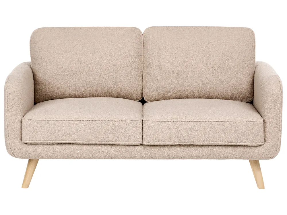 Sofa dla 2 osób KILJA Boucle Beżowy_1113538