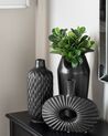 Stoneware Decorative Vase 24 cm Black ARWAD_857667